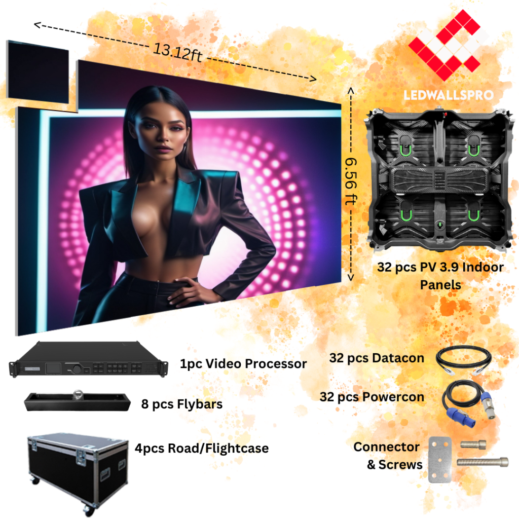 13ftx6ft led wall video package