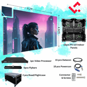 8ftx4ft led video wallpackage