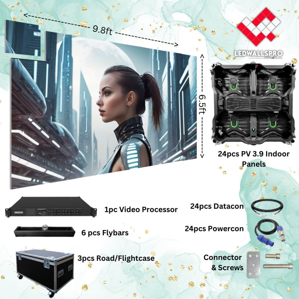 9ftx6ft led video wall package