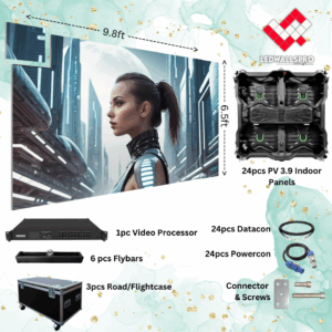 9ftx6ft led video wall package